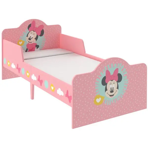 Disney Minnie Mouse Pink Toddler Bed D75 X W143 X H64cm - Pink