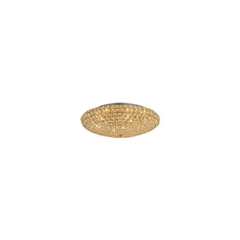 Ideal Lux King - 9 Light Indoor Large Flush Light Gold, G9