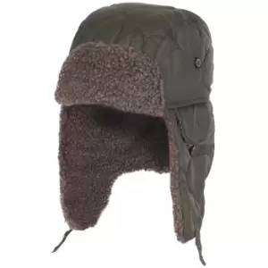 Barbour Mens Sandbay Quilted Trapper Hat Olive Small