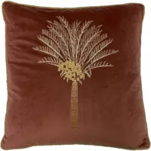 Furn Palm Tree Cushion Cover (One Size) (Brown)