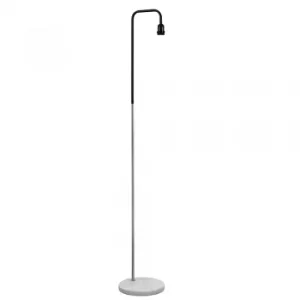 Industrial Style &#x27;Talisman&#x27; Brushed Chrome Floor Lamp with W