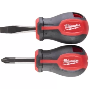 Milwaukee 2 Piece Tri-Lobe Stubby Screwdriver Set