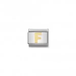 Nomination Composable Classic Letters 18K Gold F Link 030101/06