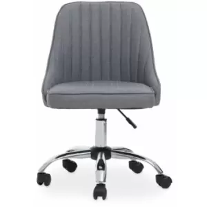 Premier Housewares Alexi Grey Fabric Home Office Chair