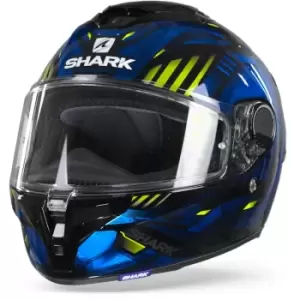 Shark Spartan GT Replikan KUB Black Chrome Blue L