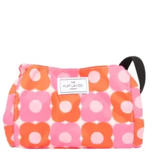 The Flat Lay Co. Open Flat Makeup Bag - Flower Power