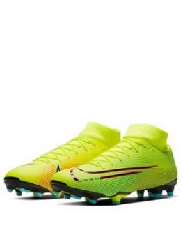 Nike Mens Mercurial Superfly 7 Academy Firm Ground Football Boot, Yellow, Size 11, Men