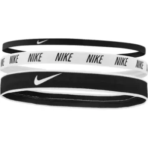 Nike Elastic Mix Headband 3 Pack - Black