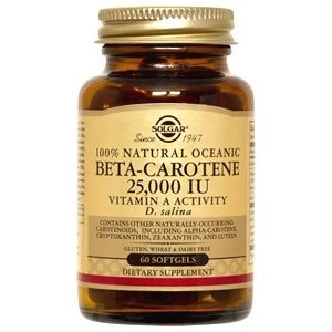 Solgar Natural Source Oceanic Beta Carotene Softgels 60 Softgels