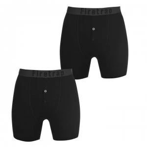 Firetrap 2 Pack Boxers Mens - Black