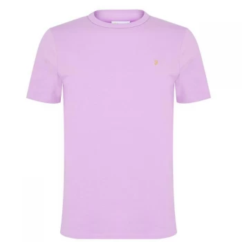 Farah Vintage Denny Short Sleeve T Shirt - Lavender 522