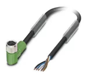 Phoenix Contact Sac-5P- 5,0-115/m 8Frb Sensor Cord, 5P, M8 Rcpt-Free End, 5M