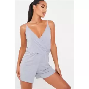 I Saw It First Grey Basic Jersey Cami Playsuit - Grey