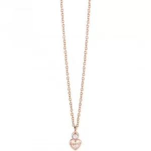 Ladies Guess Guessy Rose Gold Necklace