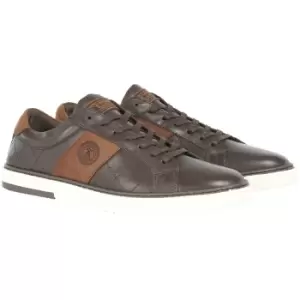 Barbour Mens Beaufort Sneakers Dark Brown UK 9