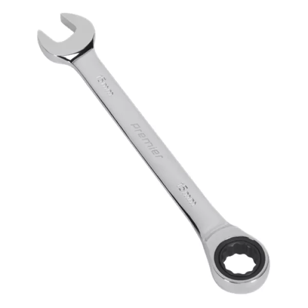 Genuine SEALEY RCW15 Ratchet Combination Spanner 15mm