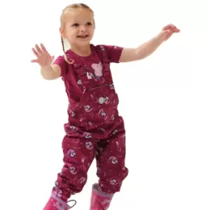 Regatta Girls Peppa Pig Waterproof Breathable Dungarees 36-48 Months