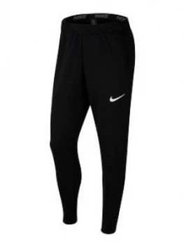 Nike Training Dry Tapered Fleece Pant, Black, Size S, Men