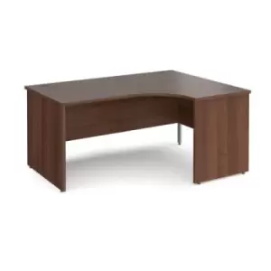 Office Desk Right Hand Corner Desk 1600mm Walnut Top And Panel End Leg Maestro 25