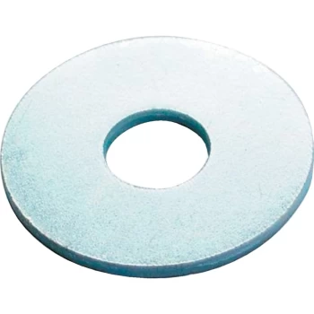 M8 Mild Steel Flat Washers, Metric Form G - BZP