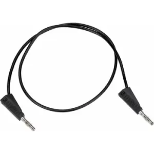 524591 Test Lead 50cm 4mm Stackable Plugs Black - R-tech