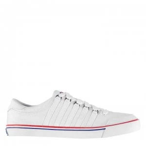 K Swiss Chilton Canvas Trainers - White/Blue