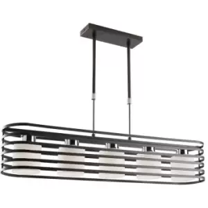 Cristal Cell Bar Pendant Light Wenge 5 Lights