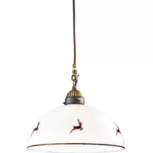 Nonna cozy style pendant light matt glass