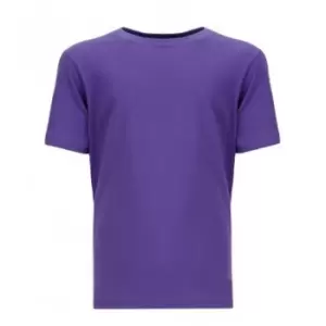 Next Level Childrens/Kids Short-Sleeved T-Shirt (S) (Purple)