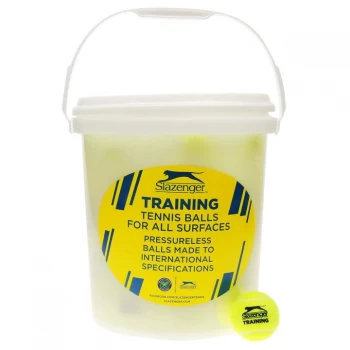 Slazenger Training Tennis Balls Bucket 5 Dozen - Yellow