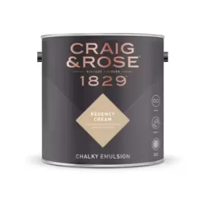 Craig & Rose Chalky Emulsion Regency Cream - 5L