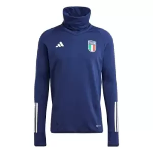 adidas Italy Tiro 23 Pro Warm Top Mens - Blue