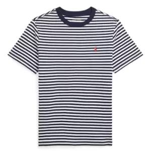 Polo Ralph Lauren Polo Ralph Lauren Stripe Logo T-Shirt Juniors - Blue