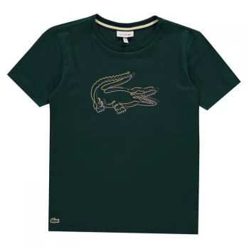 Lacoste Crocodile Printed T Shirt - Green