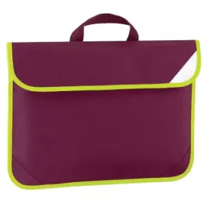 Quadra Enhanced-Vis Book Bag - 4 Litres (One Size) (Burgundy)