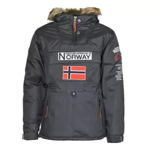 Geographical Norway BARMAN mens Parka in Grey - Sizes XXL,S,M,L,XL,3XL