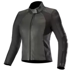 Alpinestars Vika v2 Womens Motorcycle Leather Jacket, black, Size 44, black, Size 44 for Women