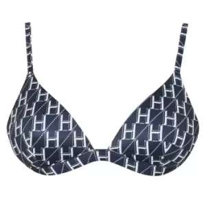 Hugo Mono Triangle Bikini Top - Blue