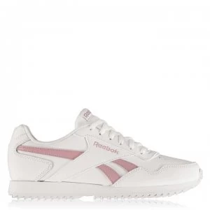 Reebok Royal Glide Ripple Clip Ladies Trainers - White/Lilac