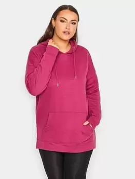 Yours Overhead Hoodie Orchid Flower, Pink, Size 16, Women