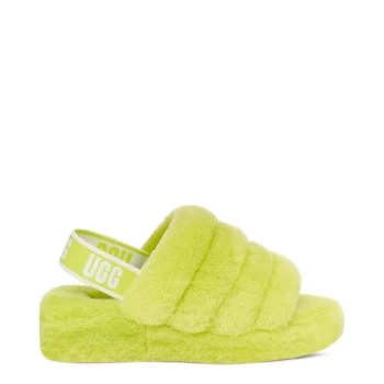 Ugg Ugg Fluff Yea Sliders - Green