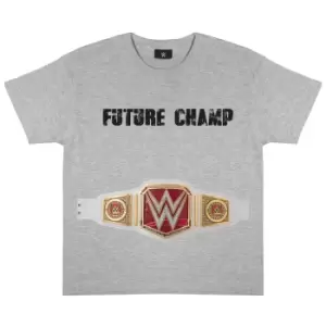 WWE Girls Future Champ T-Shirt (9-10 Years) (Heather Grey)