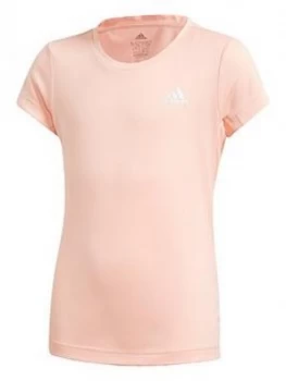 adidas Junior Girls Training Aero T-Shirt - Coral, Size 11-12 Years, Women