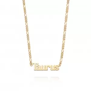 Taurus Zodiac 18ct Gold Plated Necklace ZN02_GP