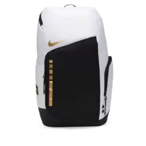 Nike Hoops Elite Backpack, White/black/metallic Gold