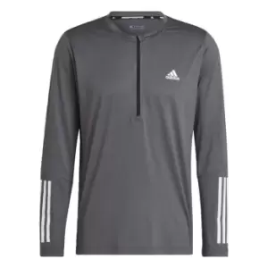 adidas Training 1/4-Zip Long-Sleeve Top Mens - Black