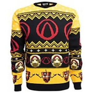 Borderlands Lock Load Loot Christmas Knitted Jumper- Black - S