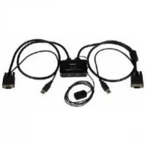 StarTech 2 Port USB VIDA Cable Kvm Switch USB Powered With Remote Switch