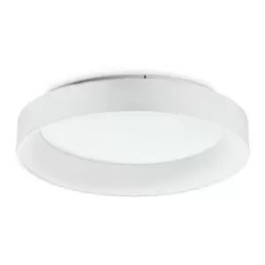 Ideal Lux ziggy Round 60cm Integrated LED Semi Flush Light White, 3000K, Non-Dim