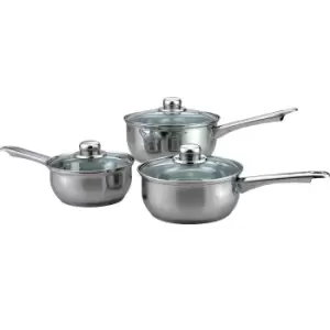 Sabichi Stainless Steel 3 Piece Saucepan Set